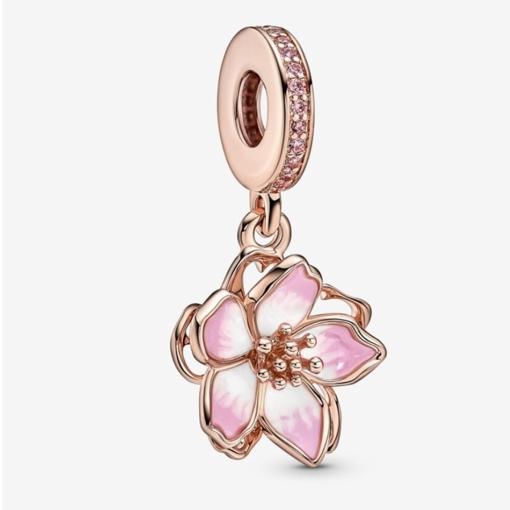 Pandora Cherry Blossom Dangle Charm - Picture 4 of 4